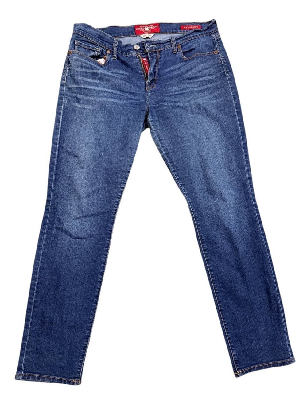 Lucky Brand Sofia Skinny Jeans 10/30 Medium Wash Indonesia